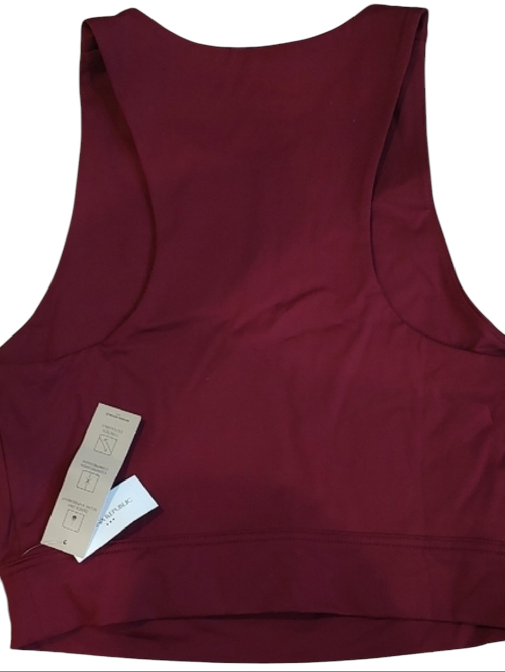 Banana Republic Women's Dark Red / Raspberry Wine Tank Top (#B1014) - Picture 2 of 6
